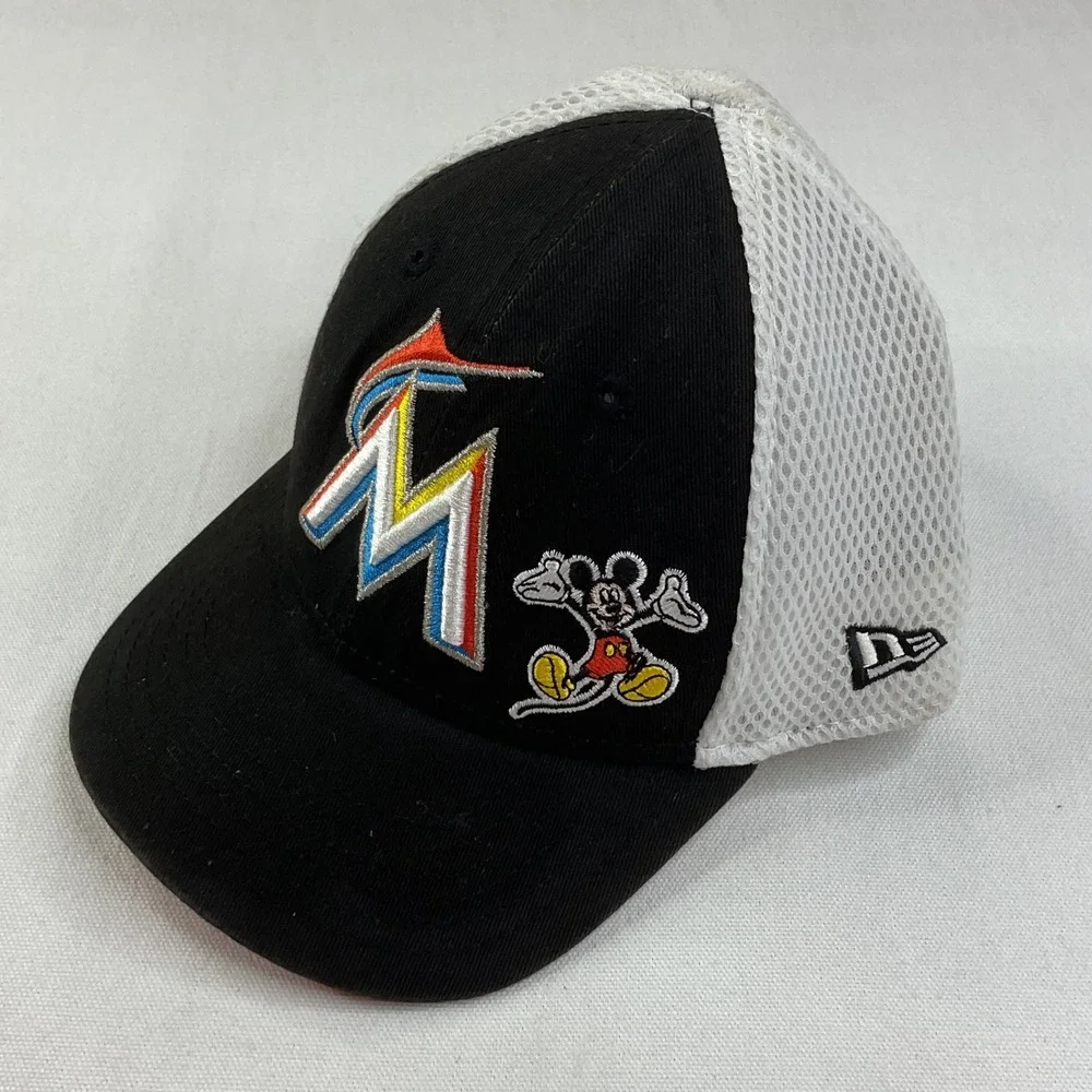 Miami Marlins Disney Mickey Mouse new era Hat Toddler Child Black White